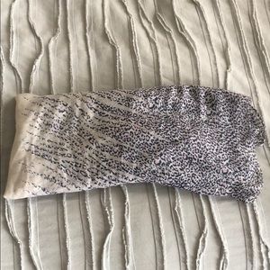 Purple pink and beige leopard print scarf/coverup